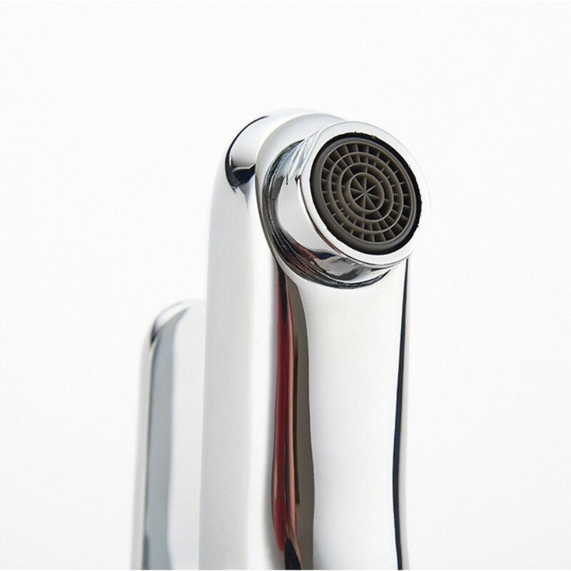 Modern Polished Chrome Single Handle Basin Faucet - Image 2
