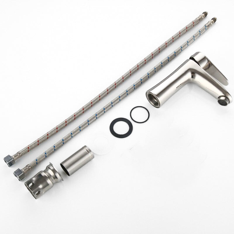 Modern Chrome Single-Handle Basin Faucet - Image 3