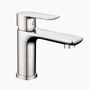 Sleek Chrome Single-Lever Basin Faucet