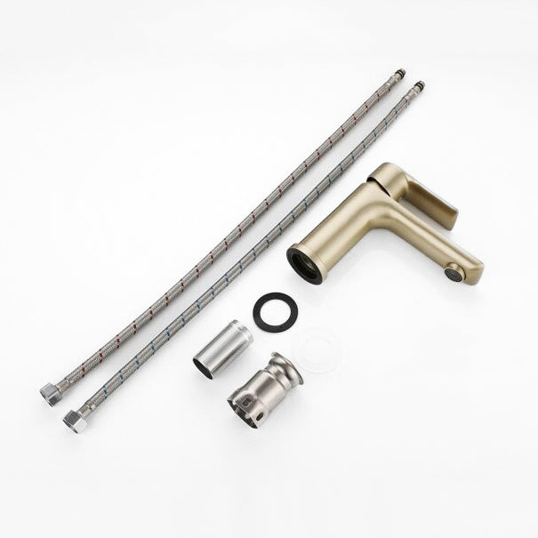 Modern Brushed Gold Single Handle Faucet - Image 2