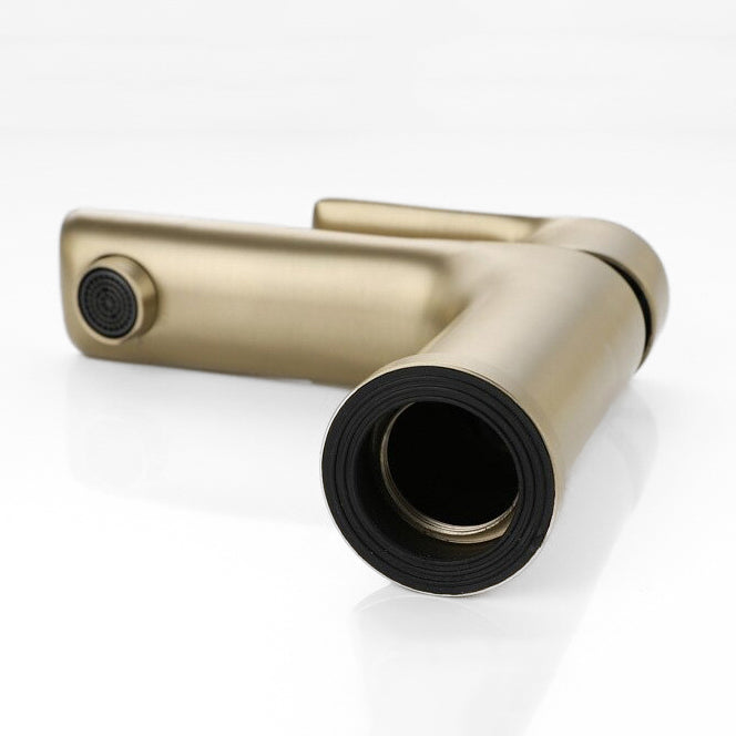 Modern Brushed Gold Single Handle Faucet - Image 4