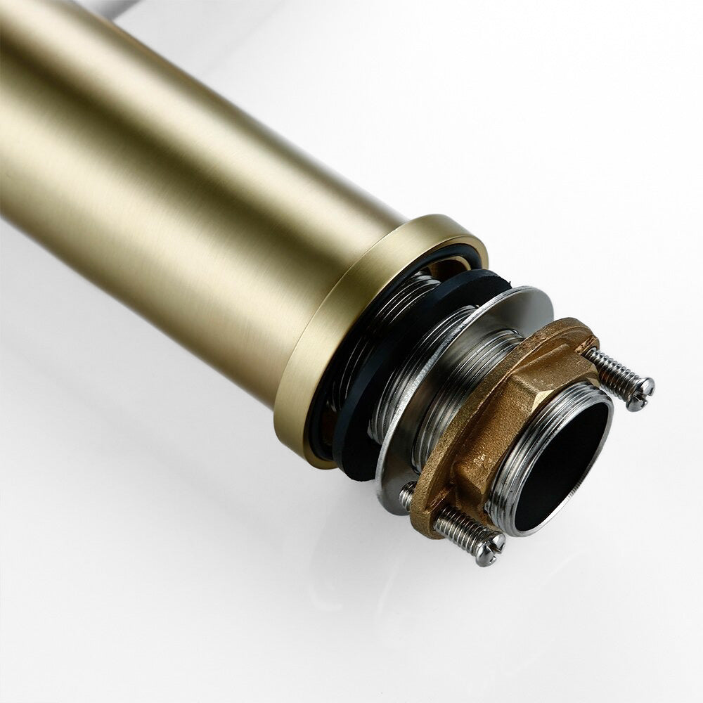 Modern Brushed Gold Basin Faucet with Single Lever - Image 3