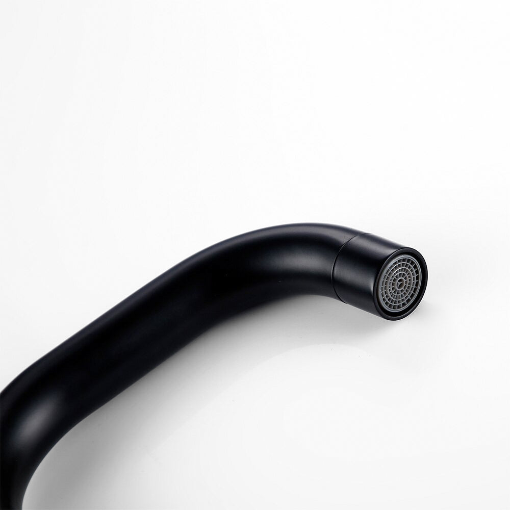 Modern Matte Black Single Lever Kitchen Faucet - Image 5