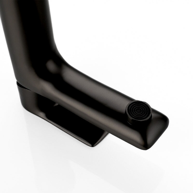 Modern Matte Black Flat Lever Basin Faucet - Image 3