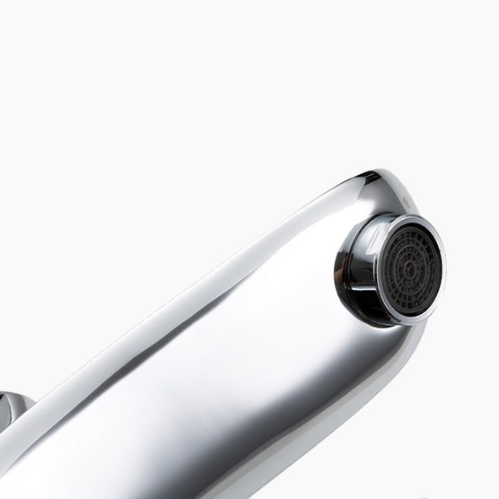 Sculptural Chrome Tall Basin Faucet - Image 2