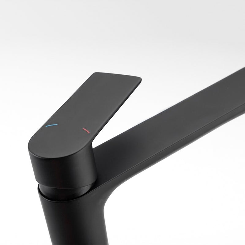 Modern Matte Black Tall Single-Lever Basin Faucet - Image 4