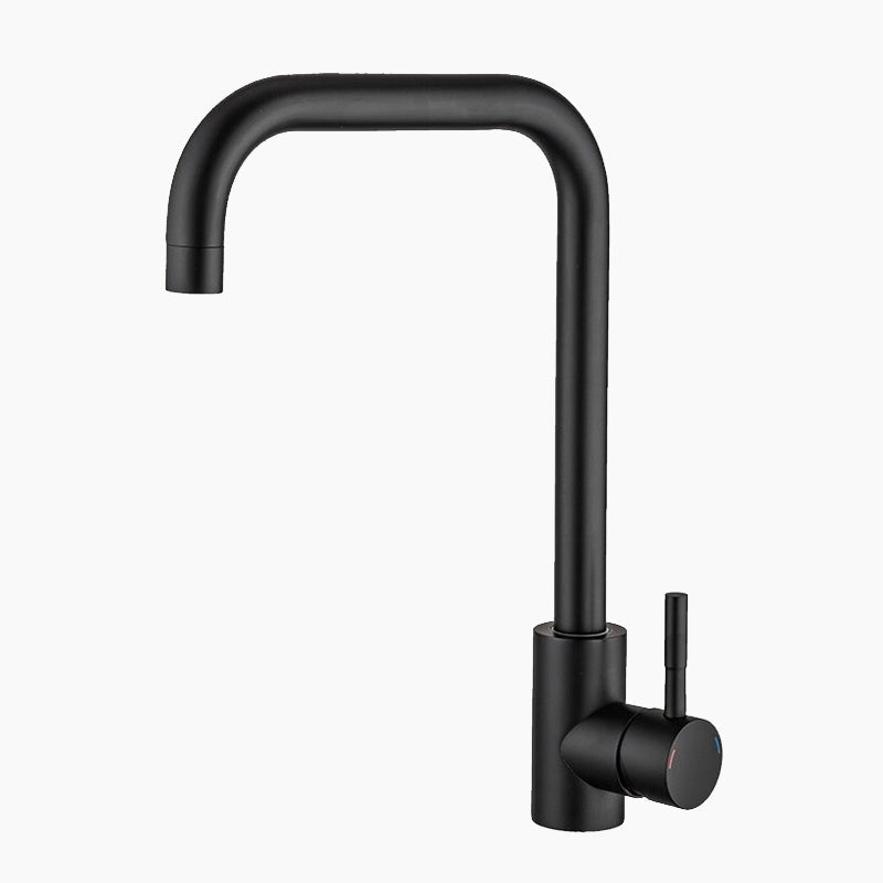 Modern Matte Black U-Spout Kitchen Faucet
