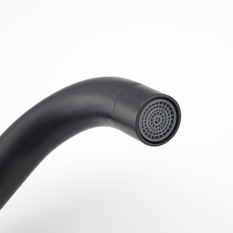Modern Matte Black U-Spout Kitchen Faucet - Image 3