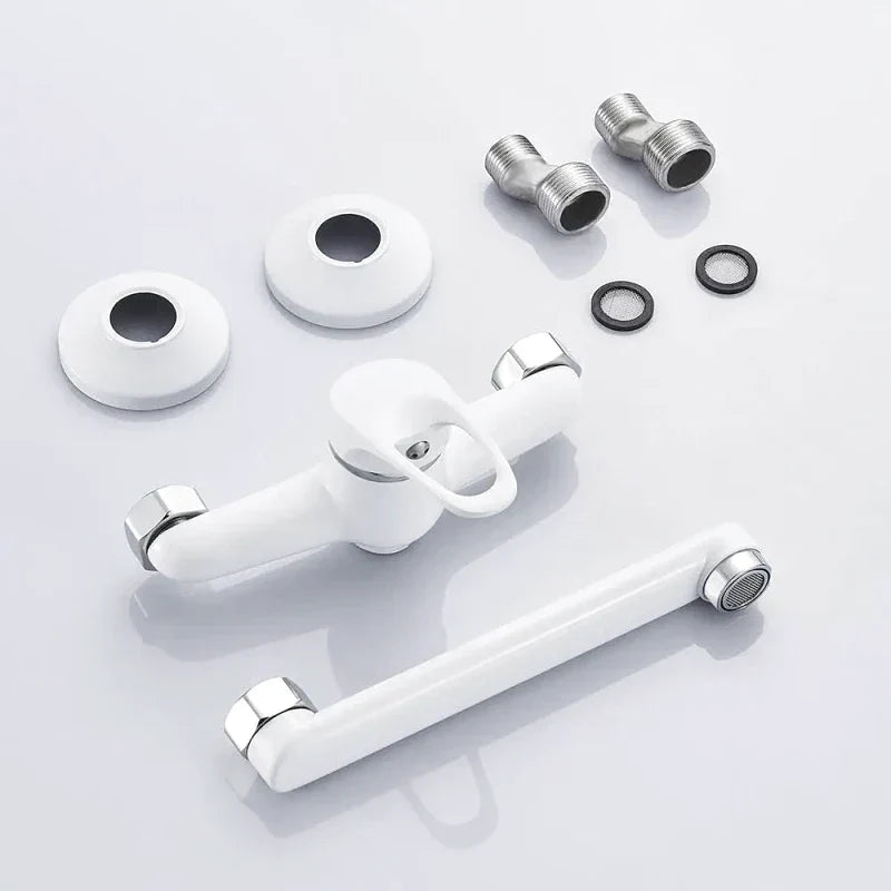 Matte Black Wall Mount Folding Kitchen Faucet - Image 5