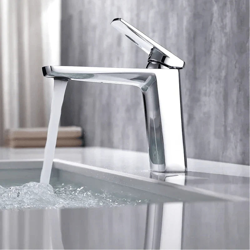 Modern Brushed Gold Single Lever Faucet - Image 9