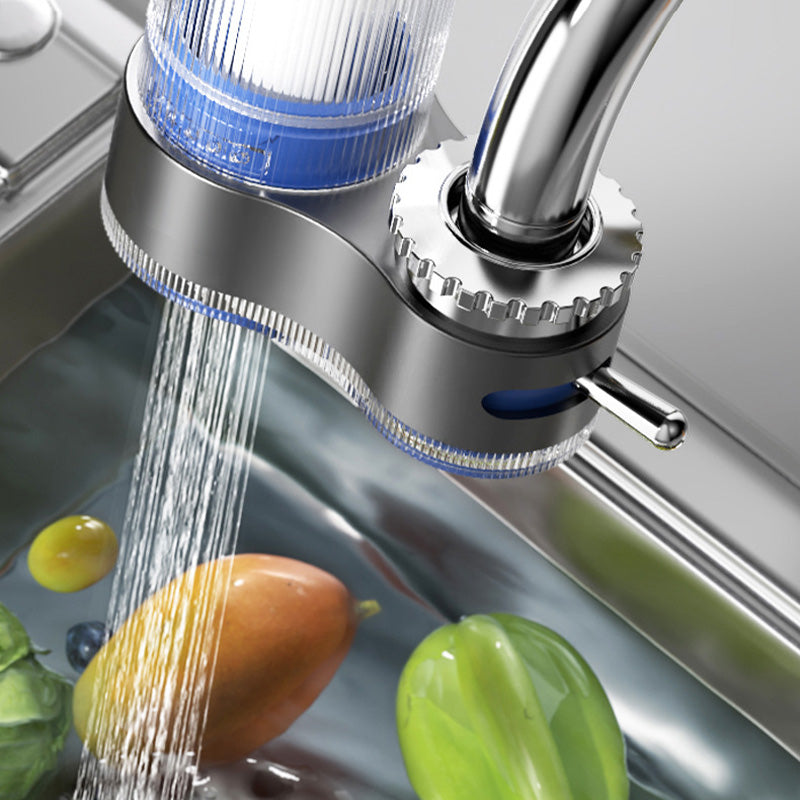 Modern Dual Spray Faucet Filter with Clear Housing - Image 6
