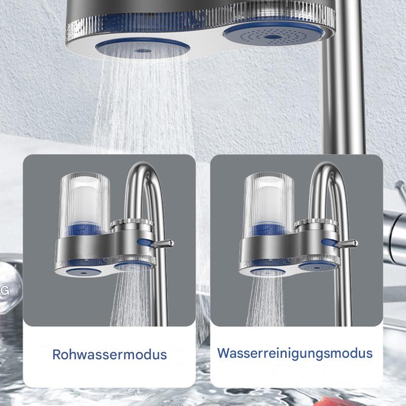 Modern Dual Spray Faucet Filter with Clear Housing - Image 10